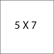5X7 Die cut postcards