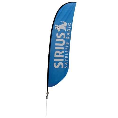 Feather Flag 16.4' - Single Sided Graphic - Spike base