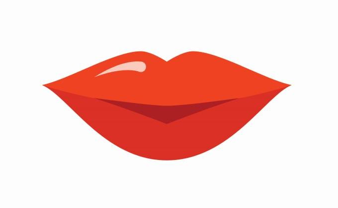 Lip Shaped Business Cards
