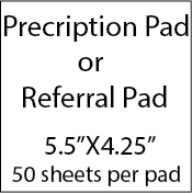 Prescription Pad | Referral Pad 4.25X5.5