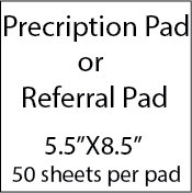 Prescription Pad | Referral Pad 5.5X8.5