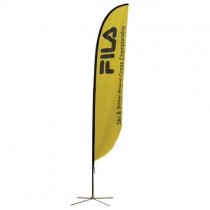 Feather Flag 15.75' - Double Sided Graphic - X base