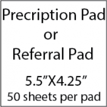 Prescription Pad | Referral Pad 4.25X5.5