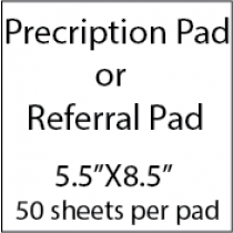 Prescription Pad | Referral Pad 5.5X8.5