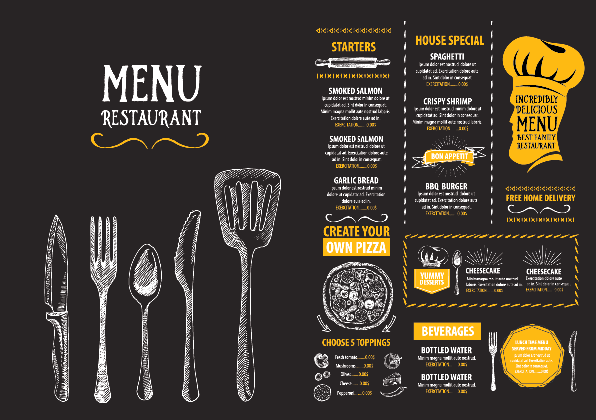 Dine in Menu Printing