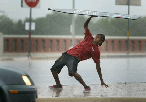 Sign spinning guy