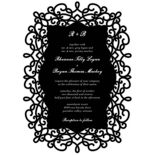 Laser Wedding Invitation