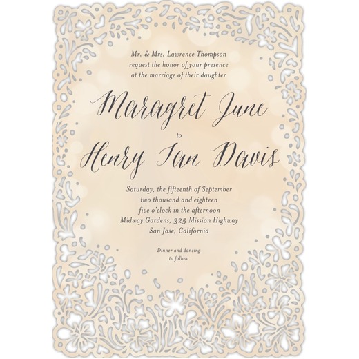 Laser Wedding Invitation