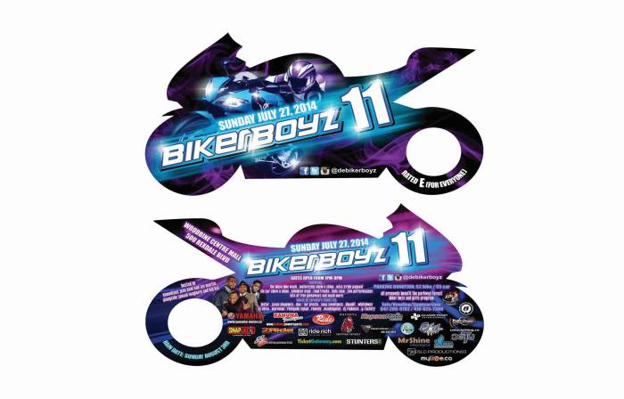 Die cut flyers