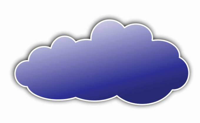 Cloud shaped business cards