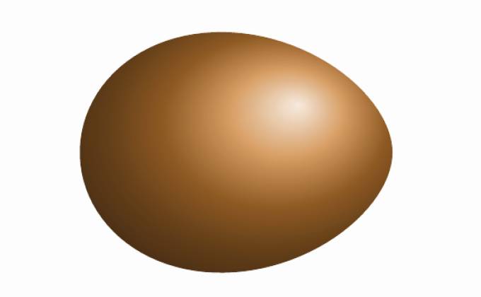 Egg shaped business cards