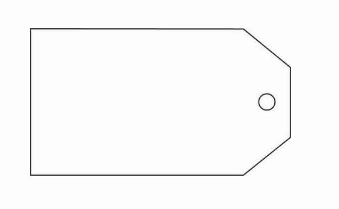 Tag shaped business cards