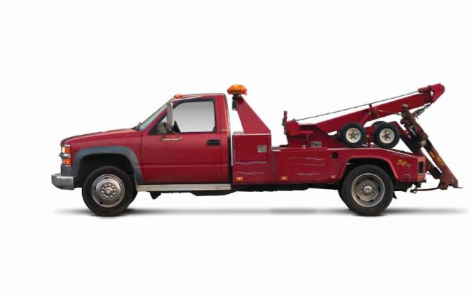 Tow Truck shaped business cards