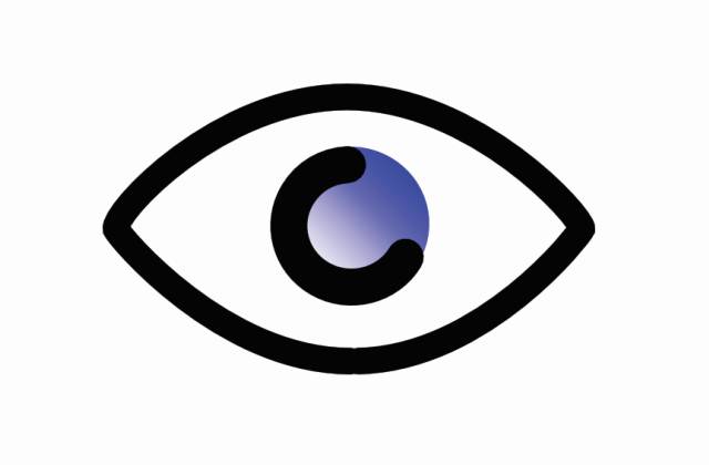 eye shaped business cards