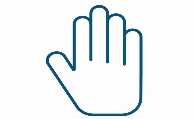 hand shaped business cards